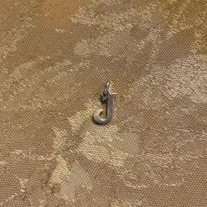 James Avery script initial charm "J"